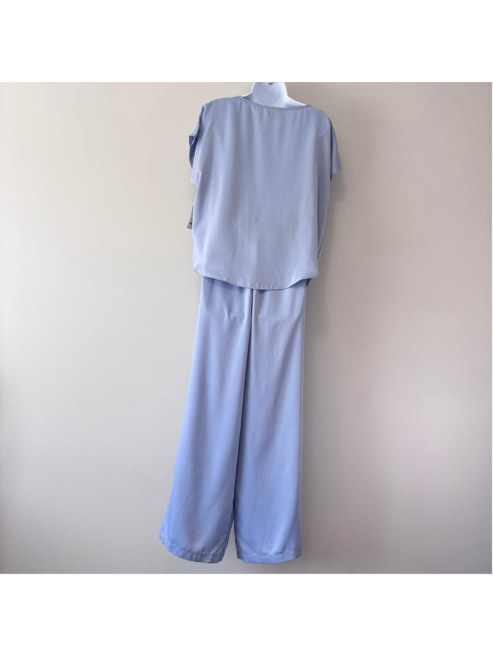 State of Day Size Medium Blue 2-Pc. Crepe de Chine Short-Sleeve Pajama Set NWT - Picture 3 of 9
